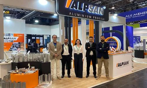 Alpsan Aluminium exhibition stand in Dusseldorf